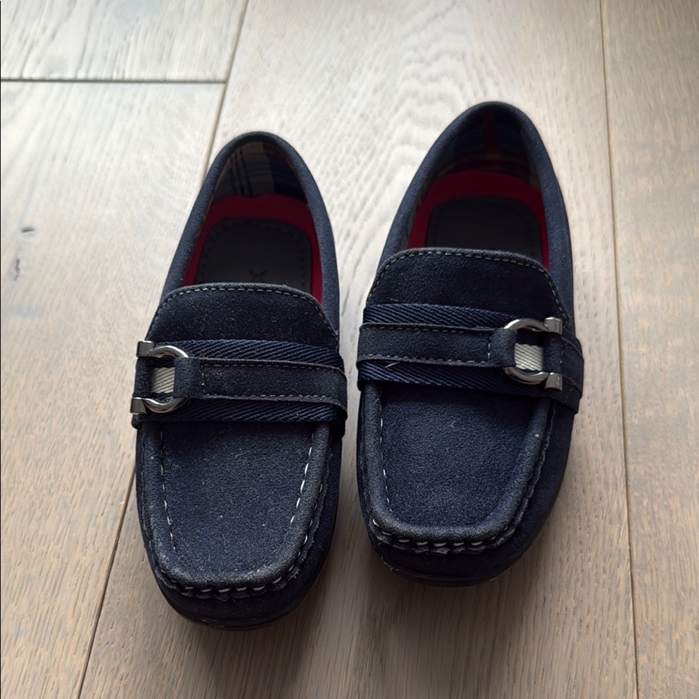 Toddler Boys Navy Loafers
